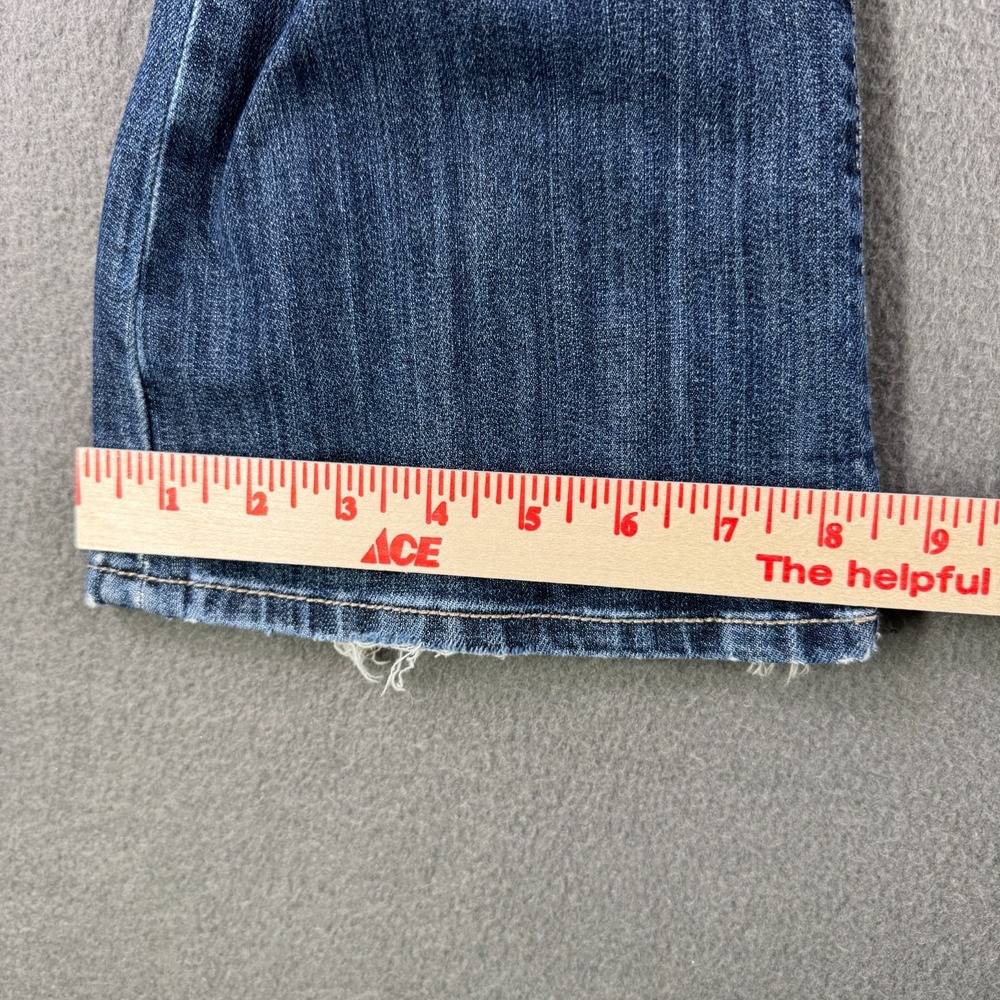 Kut from the Kloth Jeans Women 8 Kelsey Mid Rise Ankle Flare Distressed Patch - Picture 9 of 12